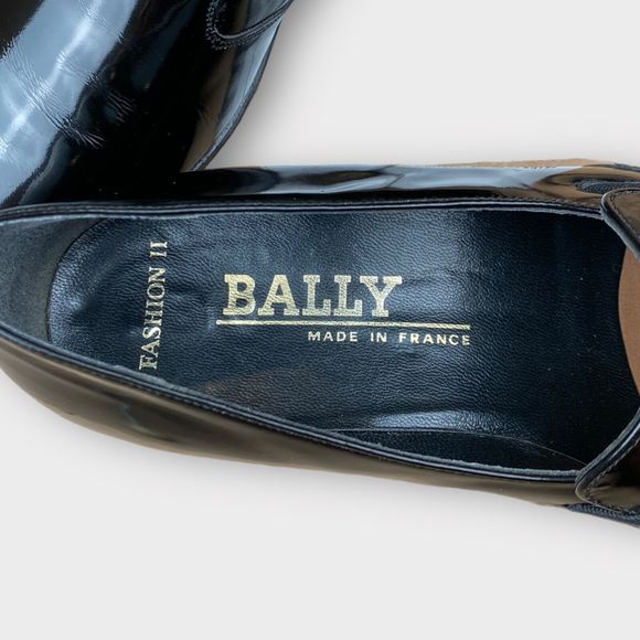 $195 Bally Men\'s 8 M Tuxedo Loafers Slip On Black Leather Fashion II France main image 5